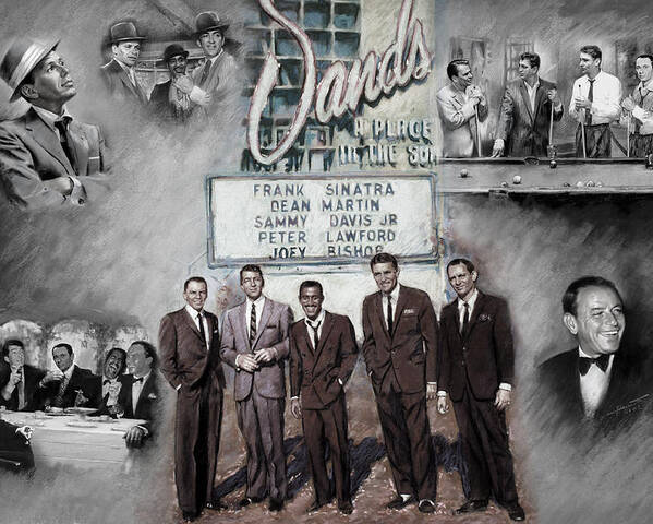 The Summit Poster featuring the mixed media The Rat Pack by Viola El