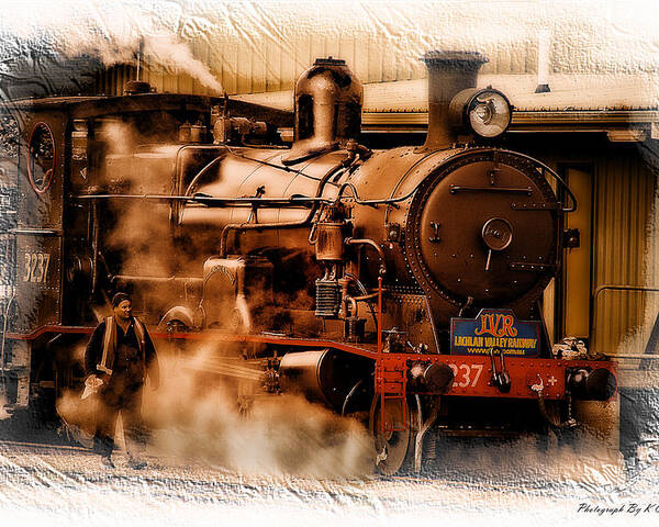 Trains Australia Poster featuring the photograph Train art 3237 by Kevin Chippindall