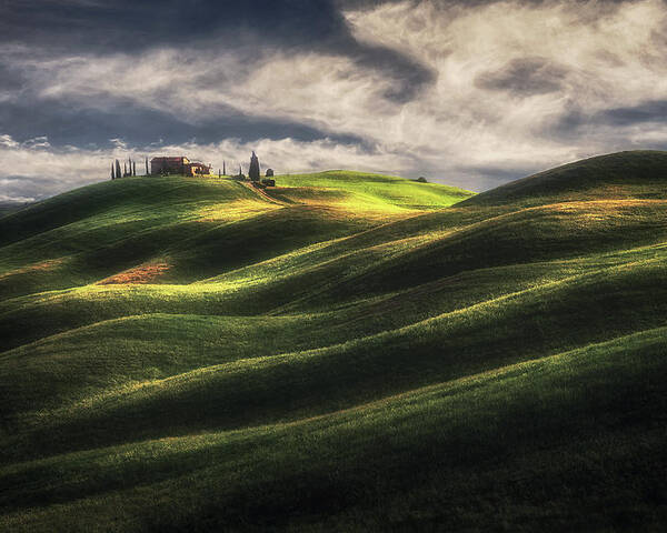 Tuscany Poster featuring the photograph Tuscany Sweet Hills. by Massimo Cuomo