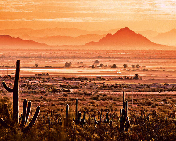Scenic Poster featuring the photograph Valley of the Sun by Jim Painter