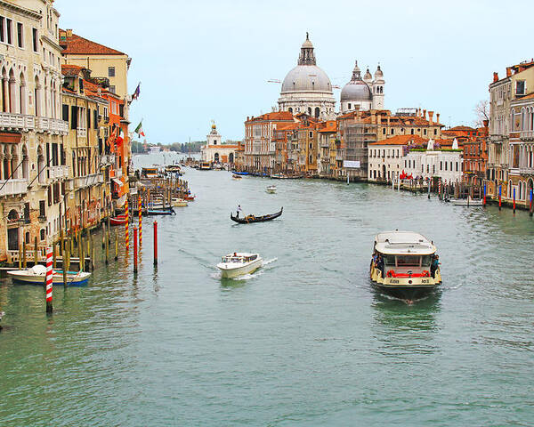 Venice Poster featuring the photograph Venice, Italy - Grand Canal by Richard Krebs
