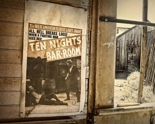 Southwest Poster featuring the photograph 10 Nights in a Bar Room by Scott Norris