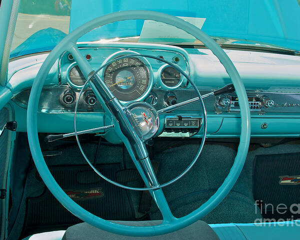 57 Chevy Bel Air Interior 2 Poster