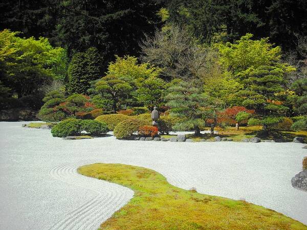 Japanese Garden Poster featuring the photograph Portland Japanese Garden by Kelly Manning