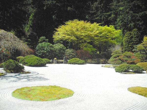 Japanese Garden Poster featuring the photograph Portland Japanese Garden by Kelly Manning