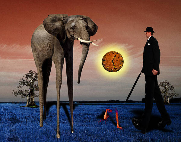 Surreal Poster featuring the photograph Channeling Dali by Jim Painter
