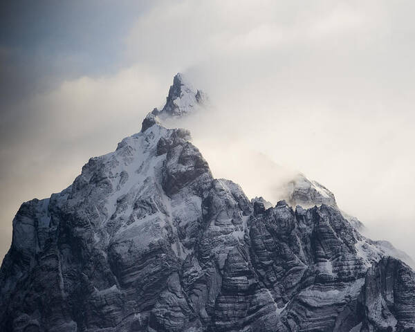 00429501 Poster featuring the photograph Mountain Peak In The Salvesen Range by Flip Nicklin
