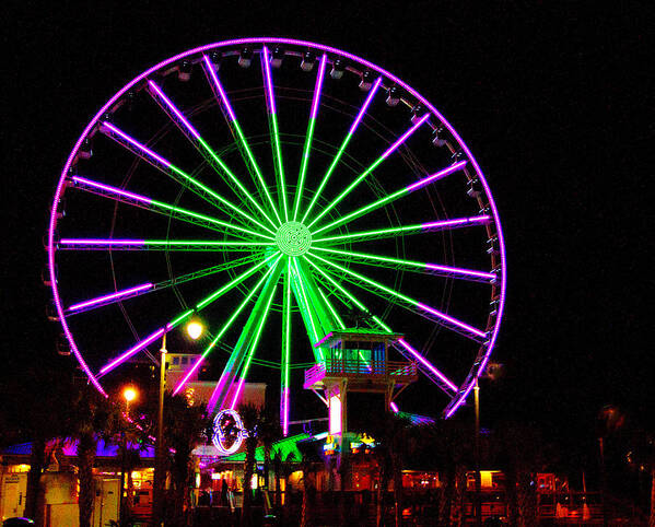 Sky Wheel Poster featuring the photograph Sky Wheel by Bill Barber