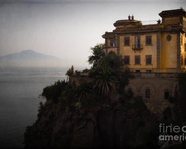 Sorrento Poster featuring the photograph Vesuvius from Sorrento by Doug Sturgess