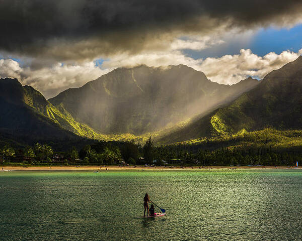 Hanalei Poster featuring the photograph Facing the Storm by Robert FERD Frank