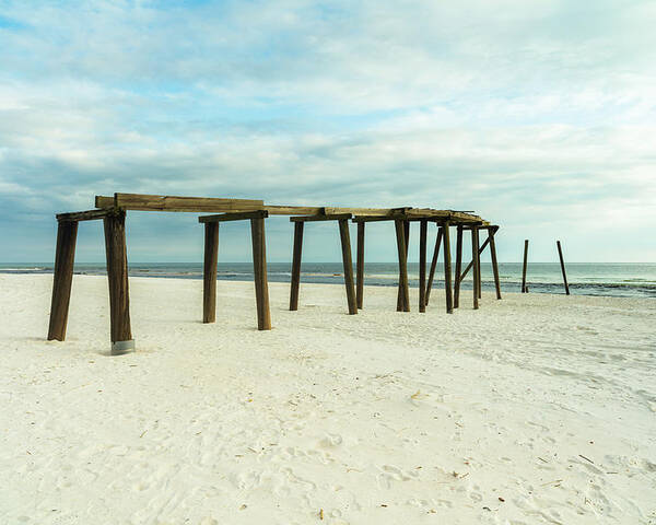 Gulf Of Mexico Poster featuring the photograph Life of a Pier by Raul Rodriguez