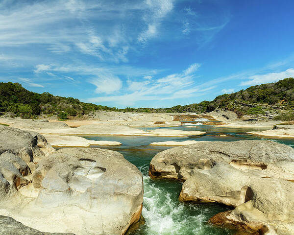 Pedernales Falls Poster featuring the photograph Pedernales Falls Texas by Raul Rodriguez