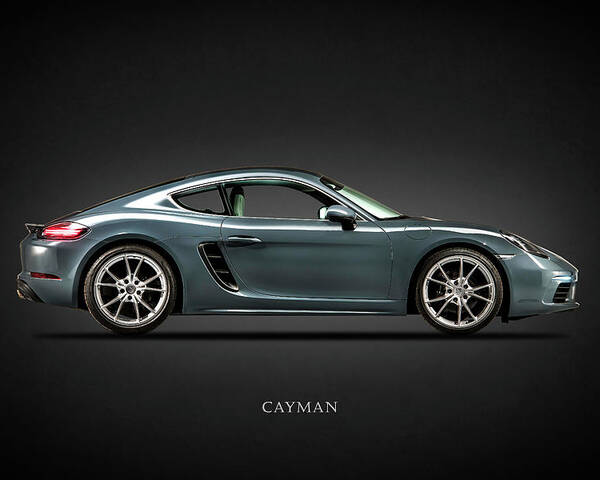 Porsche Cayman Poster featuring the photograph The Cayman by Mark Rogan