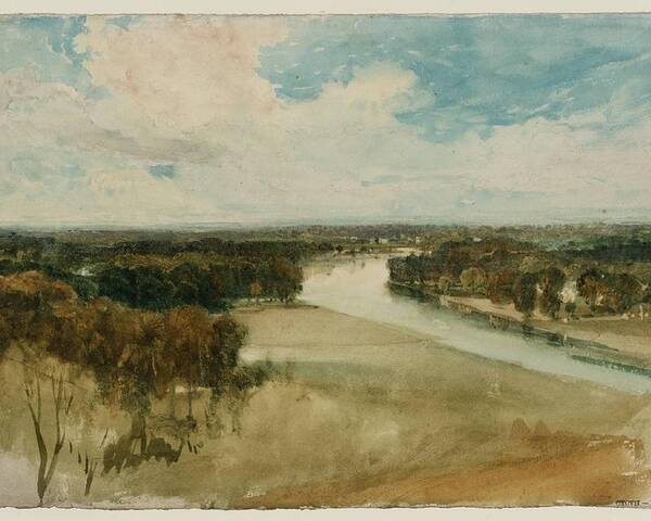 Joseph Mallord William Turner 1775�1851  The Thames From Richmond Hill Poster featuring the painting The Thames from Richmond Hill by Joseph Mallord