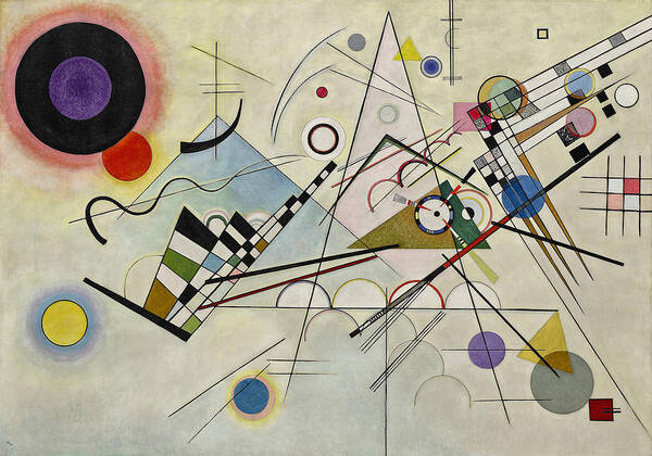 Composition 8 Wassily Kandinsky Poster featuring the painting Wassily Kandinsky by MotionAge Designs