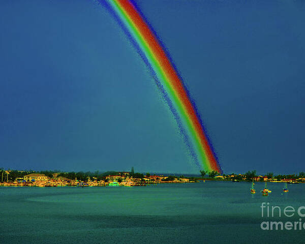 Rainbow Poster featuring the photograph 17- Somewhere... by Joseph Keane