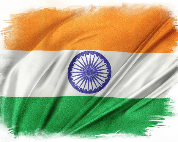 Indian flag Poster by Les Cunliffe - Pixels