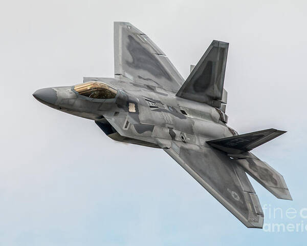 F22 Poster featuring the digital art F-22 Raptor by Airpower Art