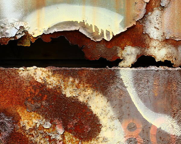 Rust Poster featuring the photograph A Break In The Scene by Kreddible Trout