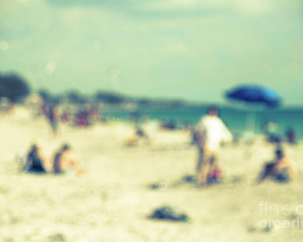 Beach Poster featuring the photograph a day at the beach I by Hannes Cmarits
