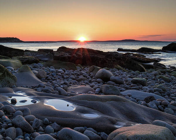 Sunrise Poster featuring the photograph Acadian Sunrise by Holly Ross