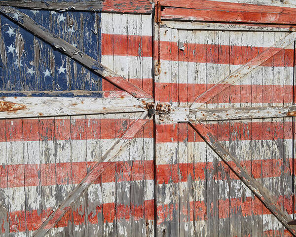 Flag American Barn Poster featuring the photograph American Pride by Robert Och