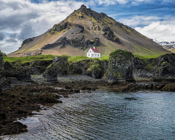 Iceland Poster featuring the photograph Arnarstapi House by Tom Singleton