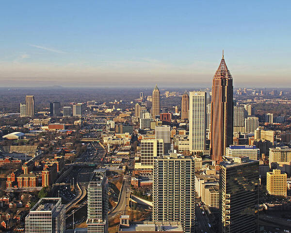 Atlanta Poster featuring the photograph Atlanta, Georgia - Midtown by Richard Krebs