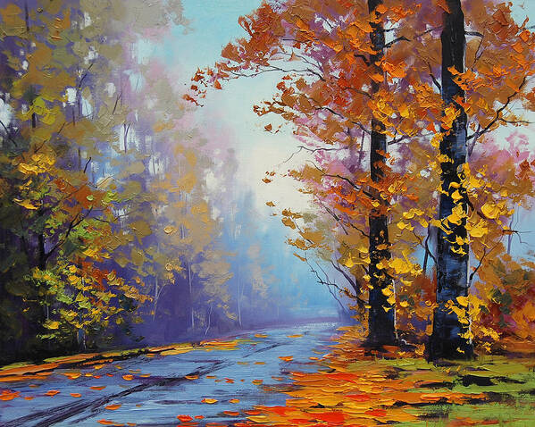  Fall Poster featuring the painting Autumn Colours by Graham Gercken