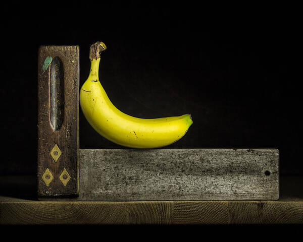 Banana Poster featuring the photograph Bananas ain't square by Nigel R Bell