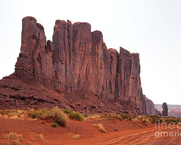 Monument Valley Print Poster featuring the photograph Red Trail by Jim Garrison