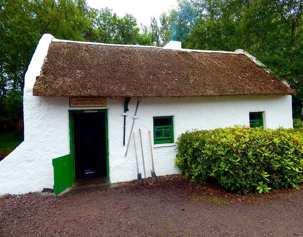 Ireland Poster featuring the photograph Bog cottage by Sue Morris