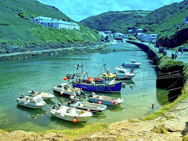 Places Poster featuring the photograph Boscastle by Richard Denyer