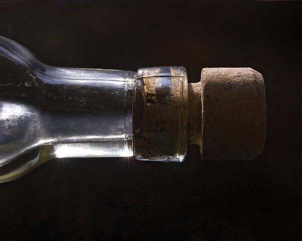 Cork Poster featuring the photograph Bottle And Cork-1 by Steve Somerville