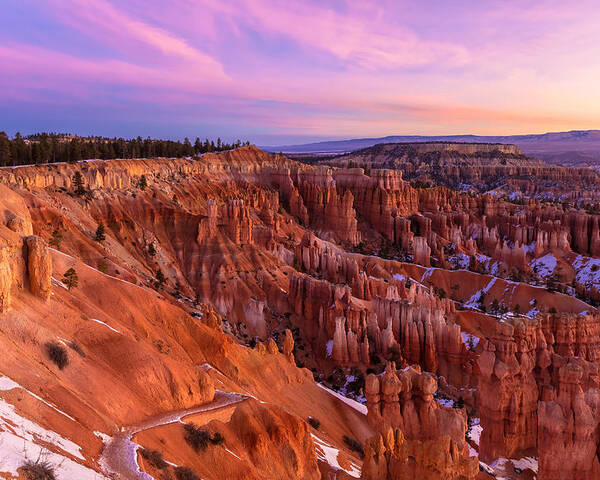 Natioanl Park Poster featuring the photograph Bryce Canyon at Sunrise by Jonathan Nguyen