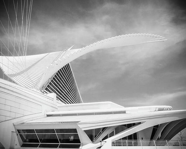 Mam Poster featuring the photograph Calatrava - Milwaukee Art Museum by John Roach