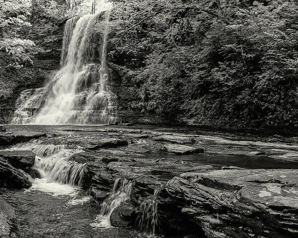 Landscape Poster featuring the photograph Cascades Waterfall by Joe Shrader