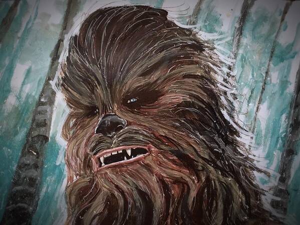 Chewbacca Poster featuring the painting Chewbacca by Joel Tesch
