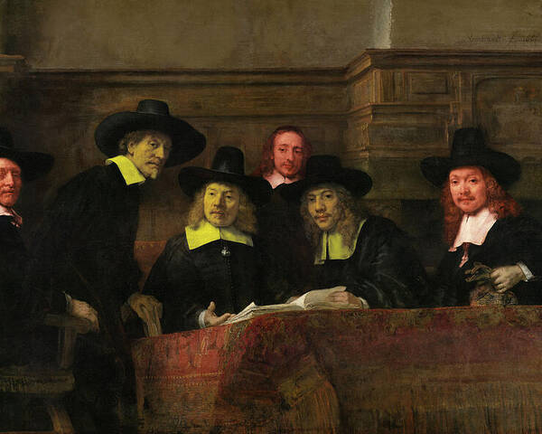 Postmodernism Poster featuring the digital art Contemporary 3 Rembrandt by David Bridburg