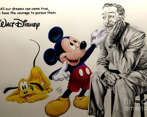 Disney Dreams Come True Poster By Chris Volpe