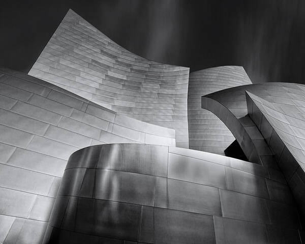 Disney Concert Hall Poster featuring the photograph Disney Music Hall by Steve Buffington