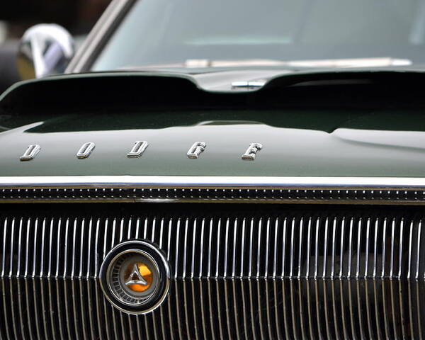  Poster featuring the photograph Dodge Charger Hood by Dean Ferreira