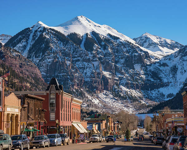 Colorado Poster featuring the photograph Downtown Telluride by Darren White