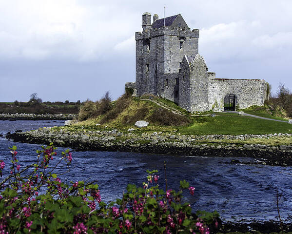 Original Poster featuring the photograph Dunguaire Castle by WAZgriffin Digital
