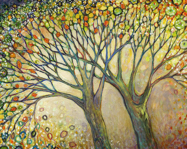 Tree Poster featuring the painting Entwined No 2 by Jennifer Lommers