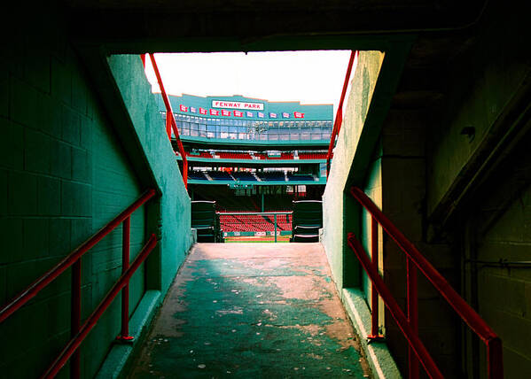 Boston Poster featuring the photograph Fenway Park by Claude Taylor