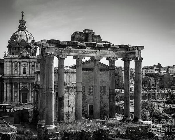 Foro Poster featuring the photograph Foro Romano, Rome Italy by Perry Rodriguez
