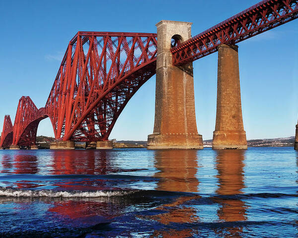 Forth Bridge Poster featuring the photograph Forth Bridge by Micah Offman