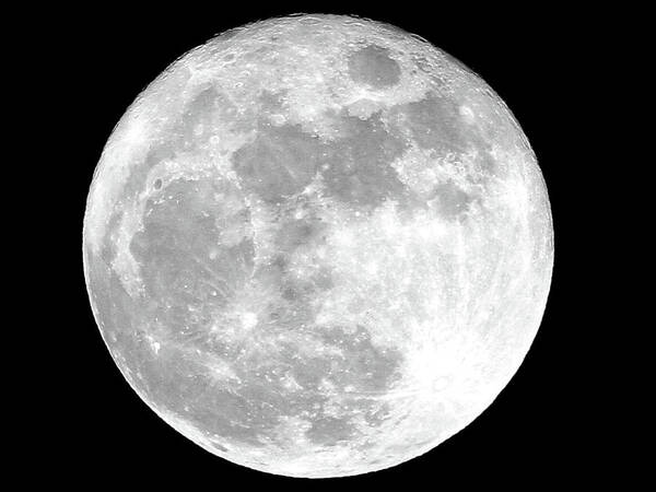 Full Moon Poster featuring the photograph Full Moon by Jackson Pearson