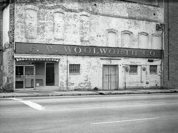 Fine Art Poster featuring the photograph F.W. Woolworth Co. by Rodney Lee Williams
